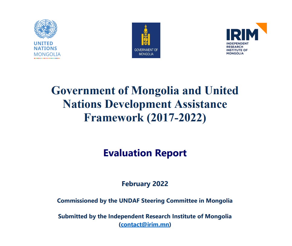 UNDAF 2017-2022 Evaluation Report by IRIM