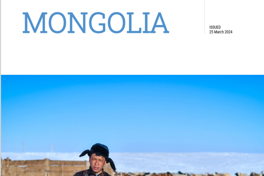 MONGOLIA: DZUD RESPONSE PLAN March 2024 (Update) | United Nations in ...